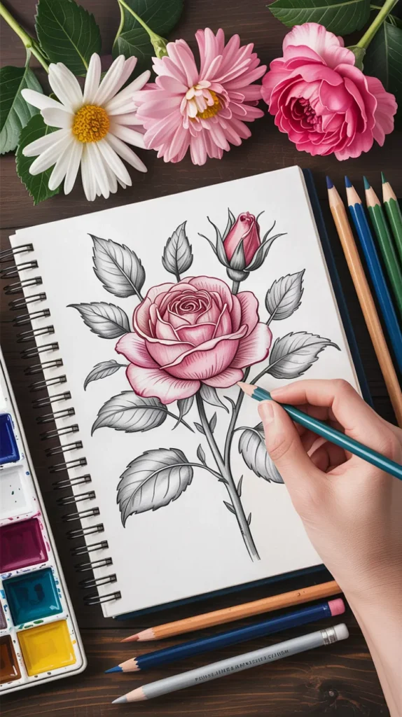 Birth-Flower-Drawing