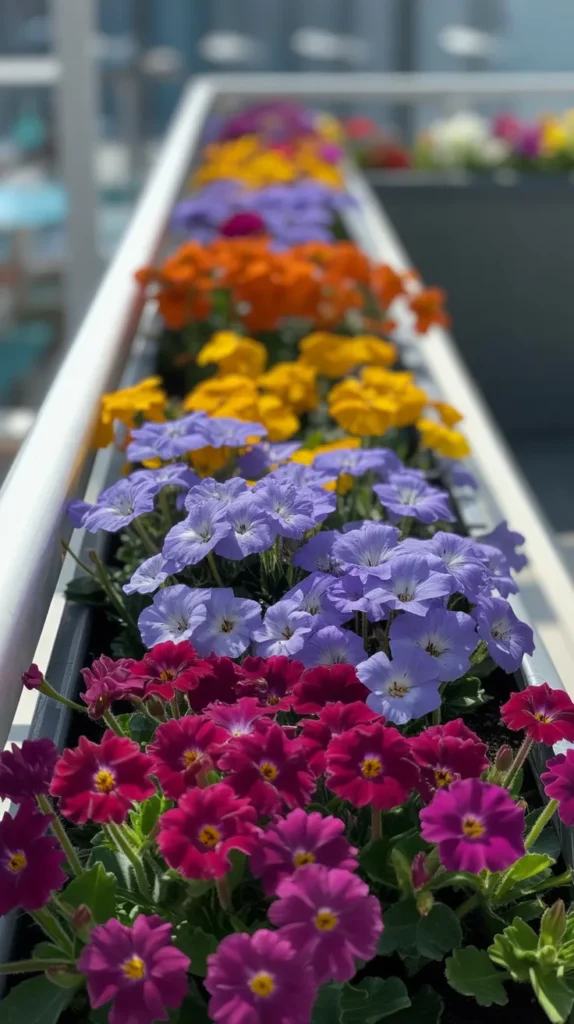 Colorful Balcony With Flowers
