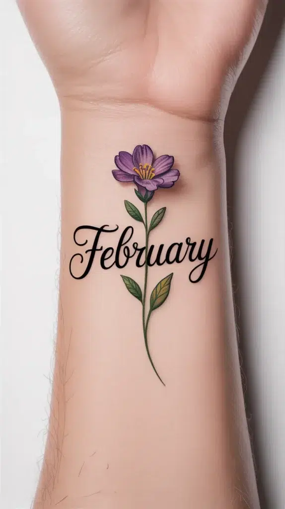February Birth Flower-Tattoo
