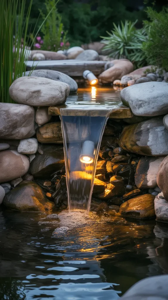 diy backyard pond and waterfa