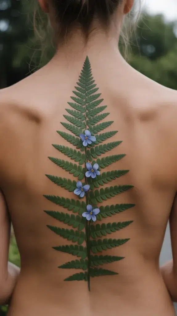 Birth Flower-Spine-Tattoo