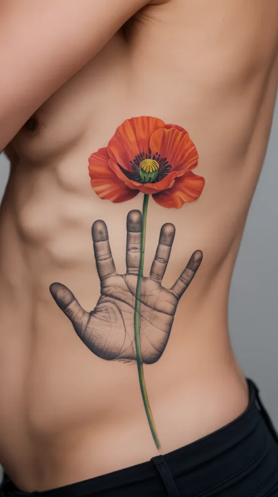 Baby Birth-Flower-Tattoo