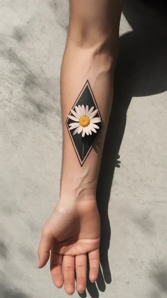 April Birth Flower-Tattoo