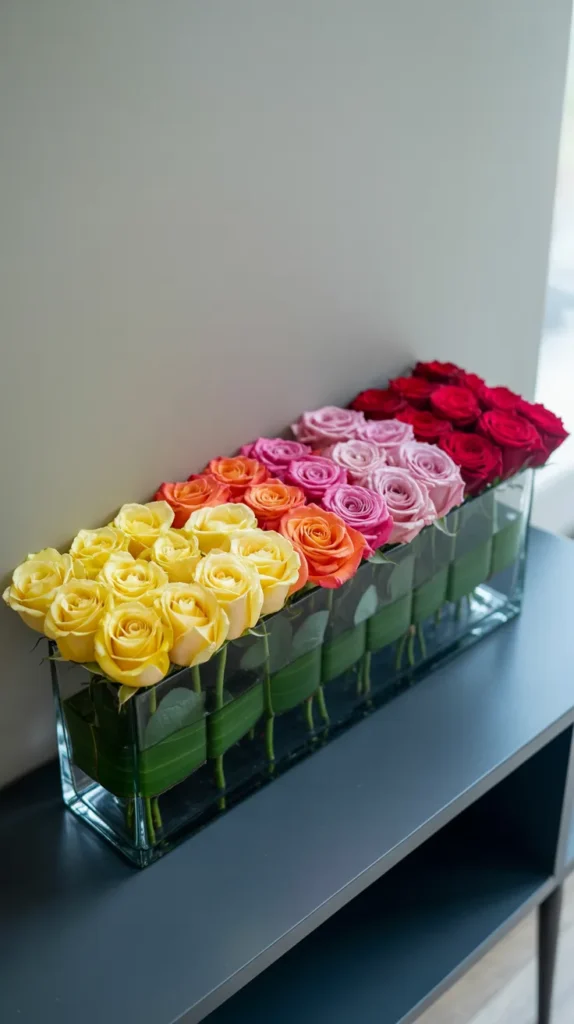 Colorful Flowers-in-Vase