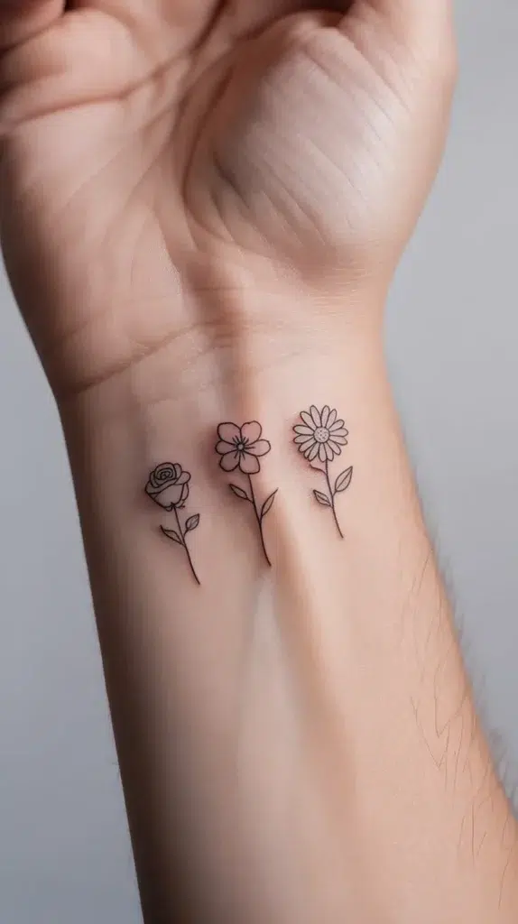 Kids Birth-Flower-Tattoo
