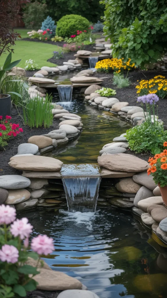 diy backyard pond and waterfa