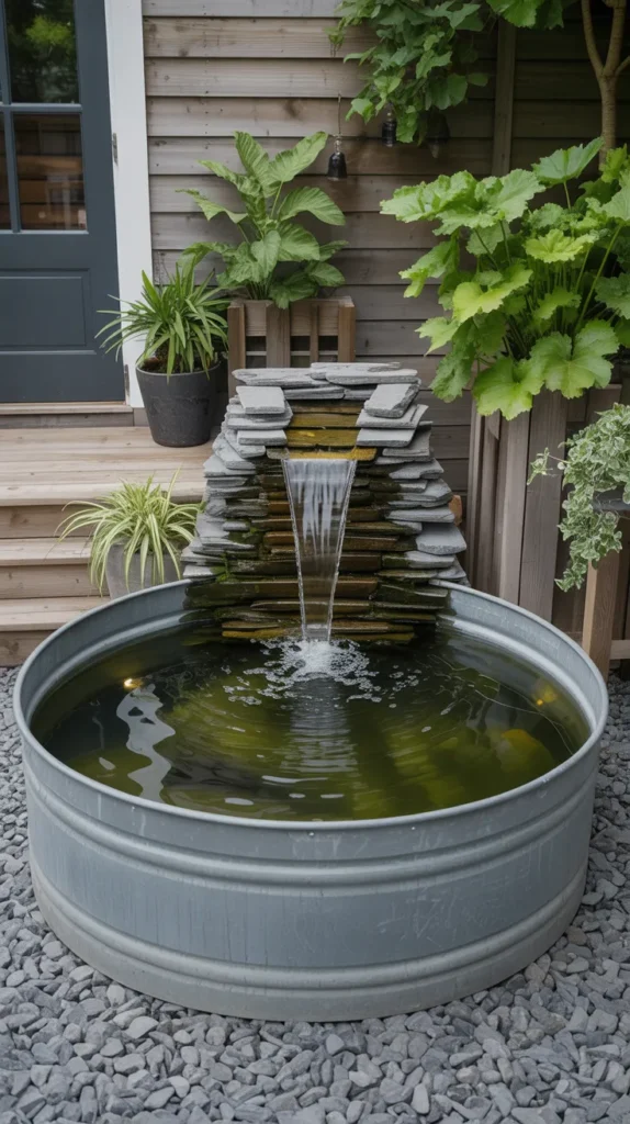 diy backyard pond and waterfa
