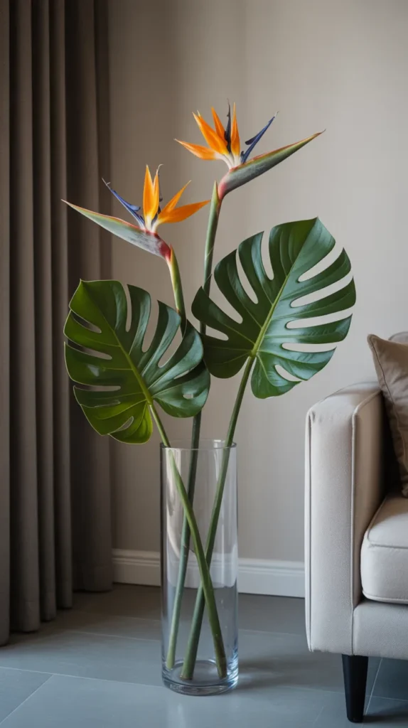 Colorful Flowers-in-Vase