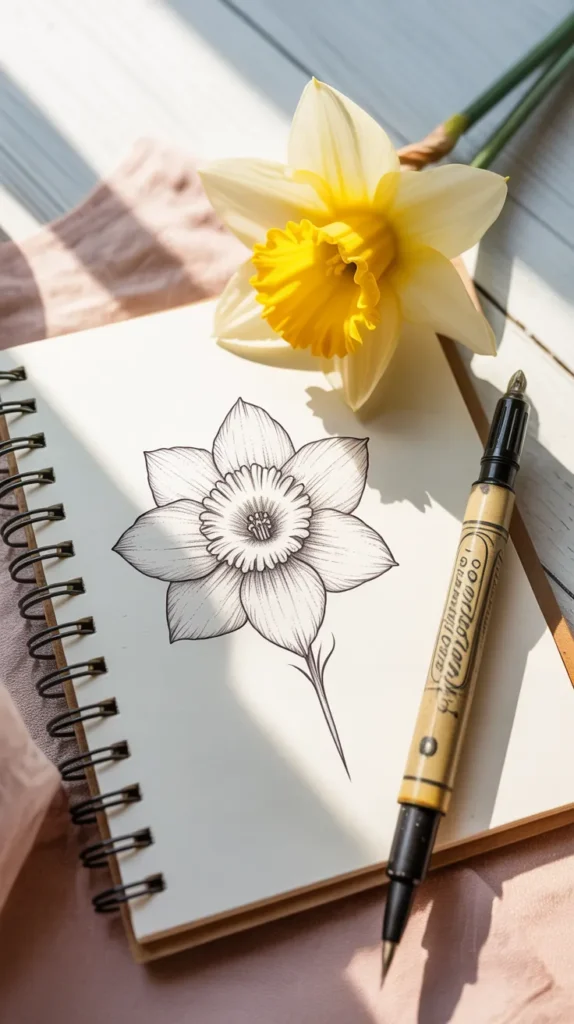 March Birth Flower-Tattoo