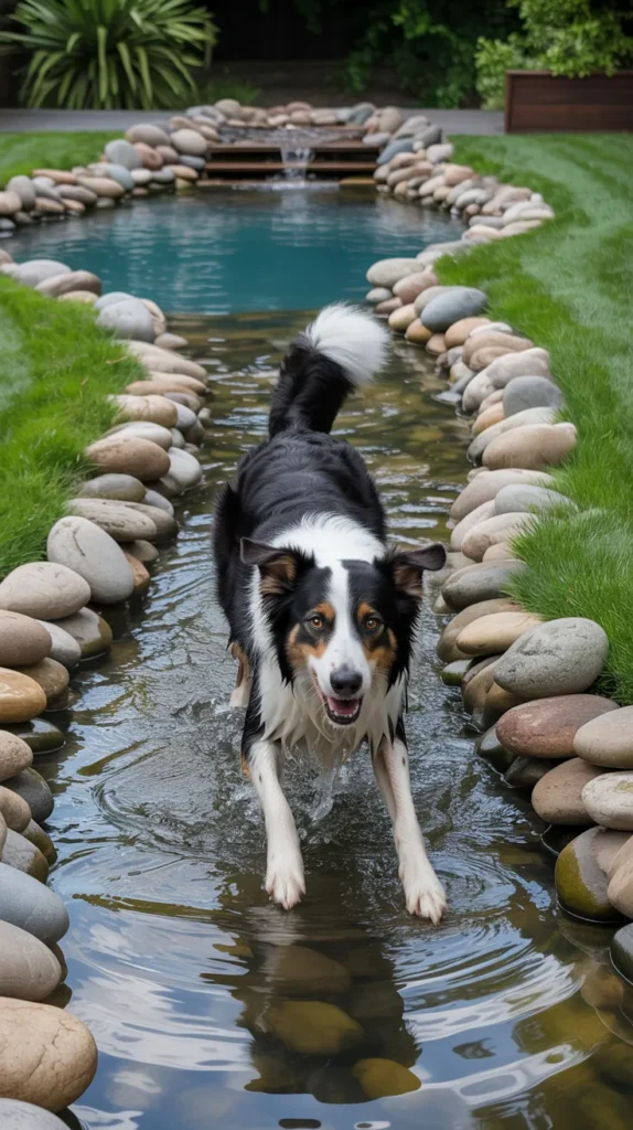 dog pond backyard