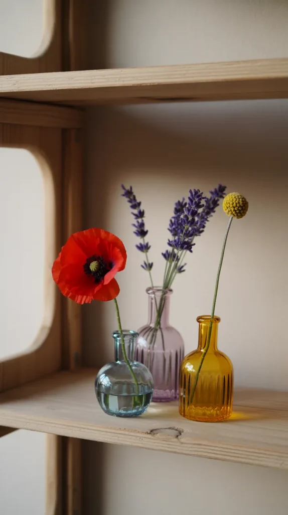 Colorful Flowers-in-Vase