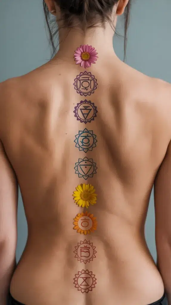 Birth Flower-Spine-Tattoo