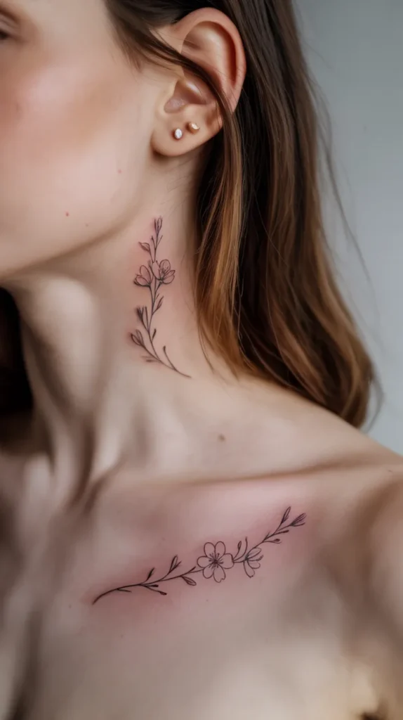 Dainty Birth Flower-Tattoo