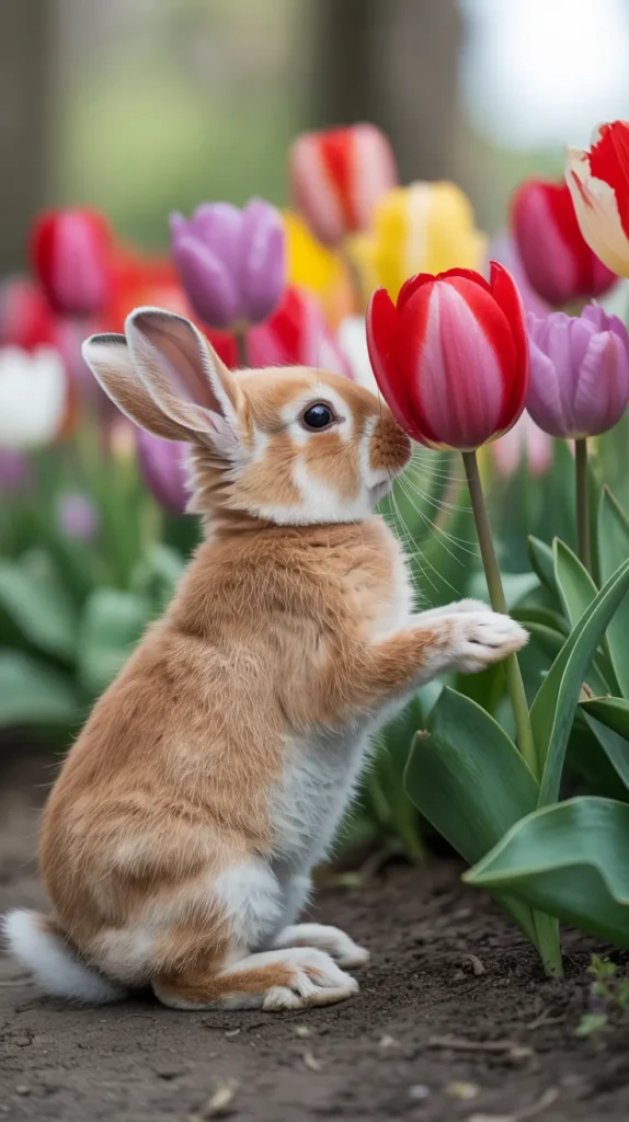Animals-Smelling-Flowers
