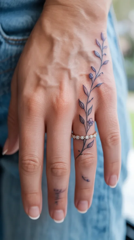 Dainty Birth Flower-Tattoo