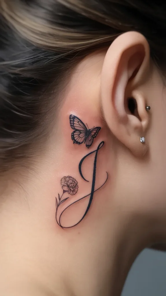 Birth Flower-Butterfly-Tattoo