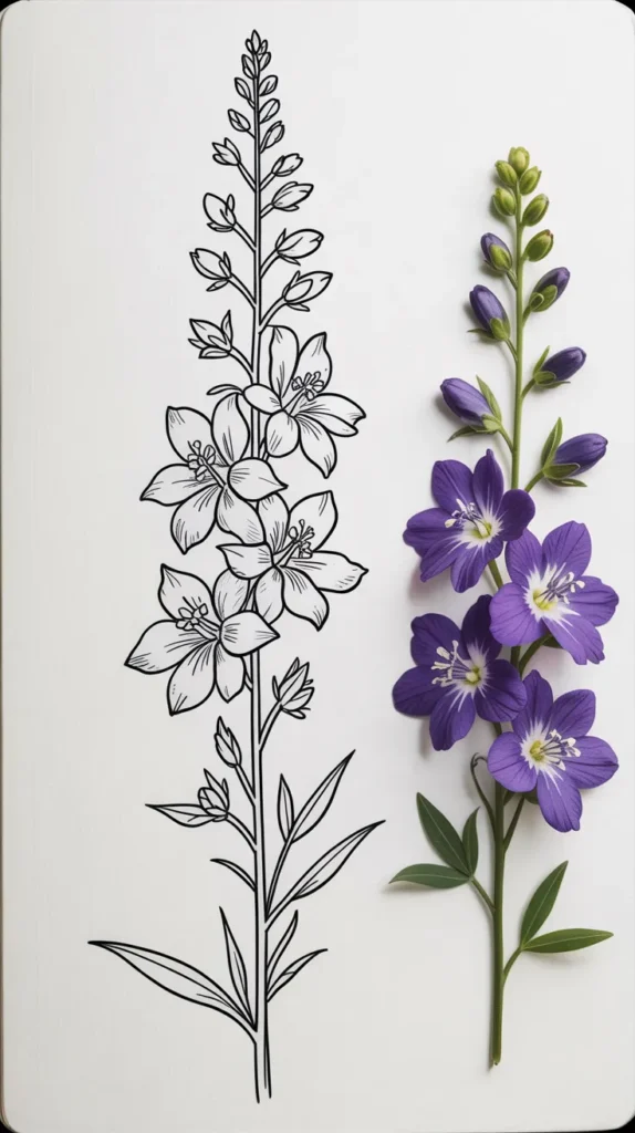 Birth Flower-Line-Drawing