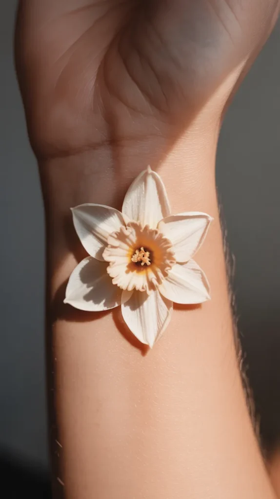 March Birth Flower-Tattoo