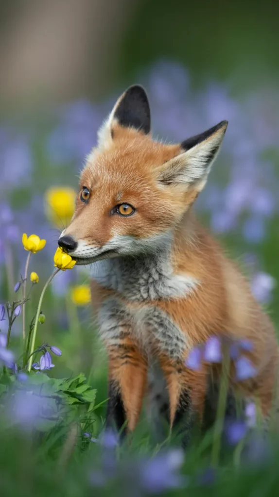 Animals-Smelling-Flowers