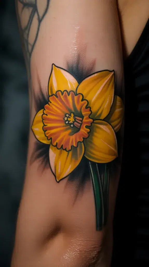 March Birth Flower-Tattoo
