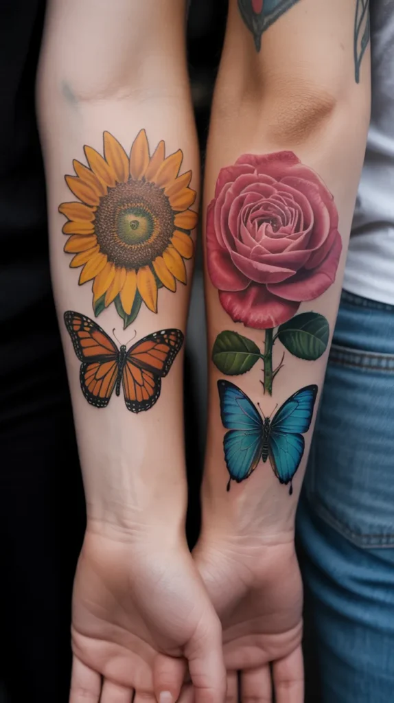 Birth Flower-Butterfly-Tattoo