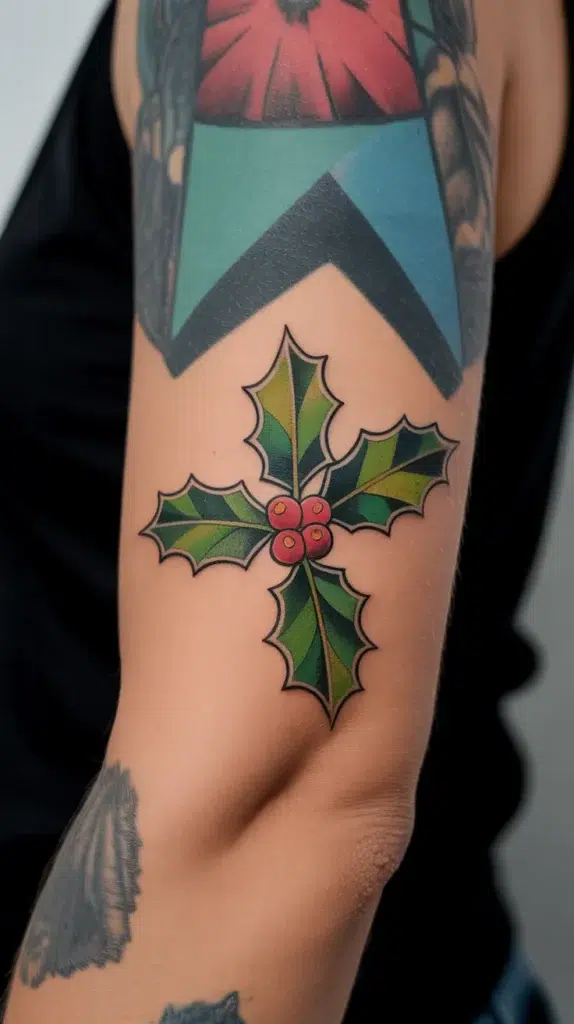 Holly Birth Flower-Tattoo