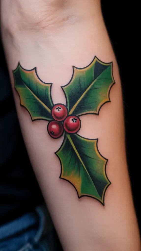 Holly Birth Flower-Tattoo