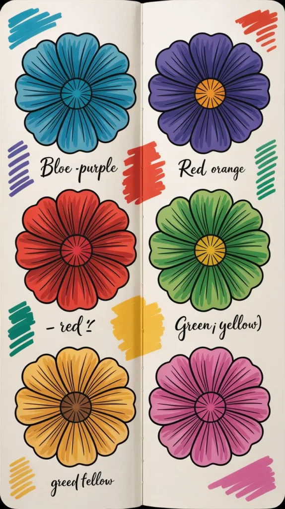 Colorful-Flowers-Drawing