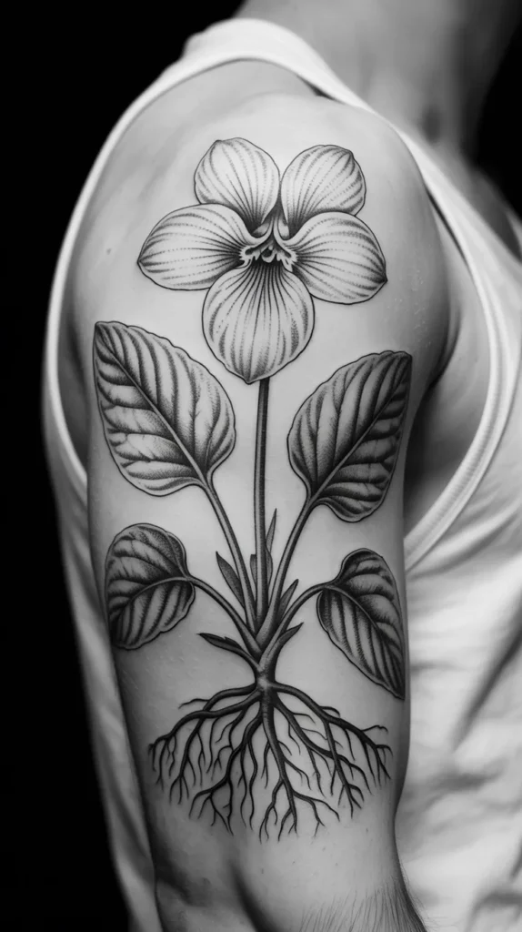 February Birth Flower-Tattoo