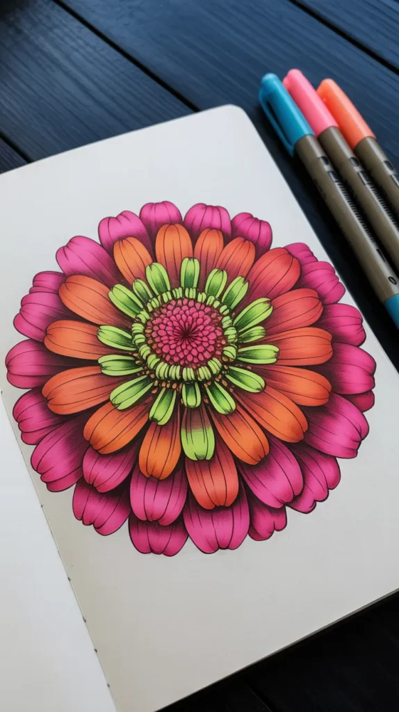 Colorful-Drawings-Flowers