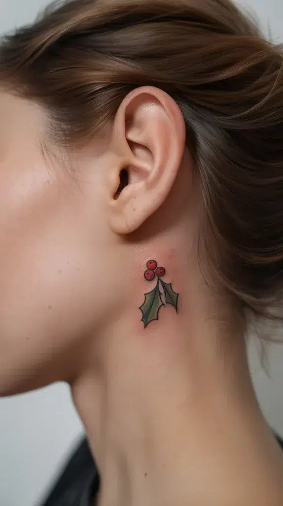 Holly Birth Flower-Tattoo
