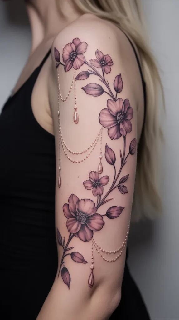 Birth Flower-Sleeve-Tattoo