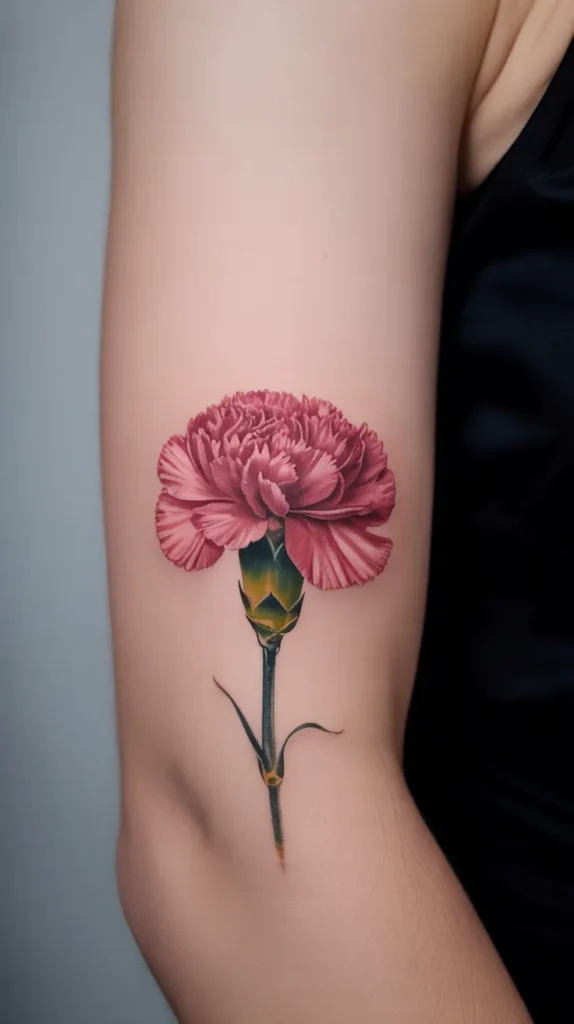 January Birth-Flower-Tattoo
