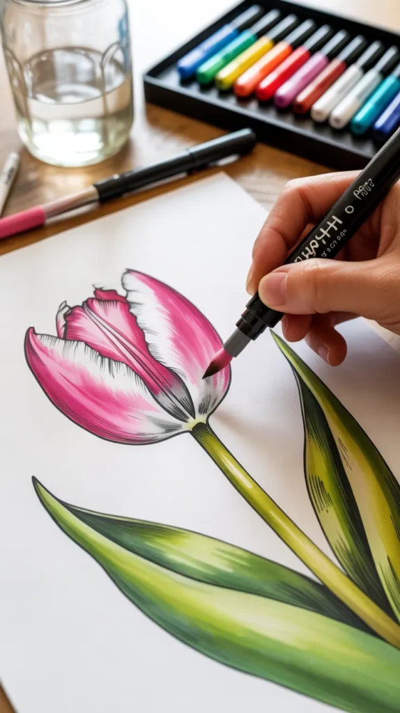 Colorful-Drawings-Flowers
