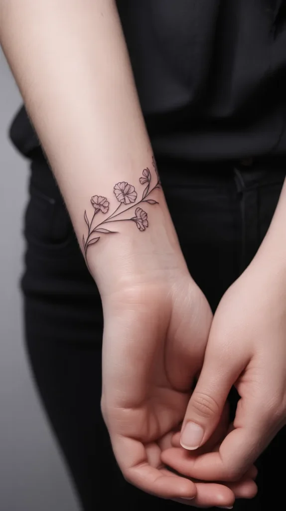 January Birth-Flower-Tattoo