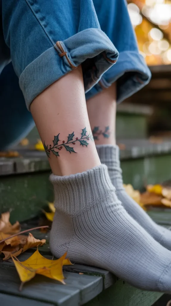 Holly Birth Flower-Tattoo