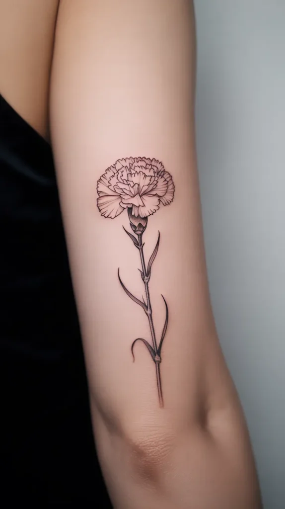 January Birth-Flower-Tattoo