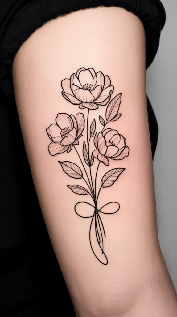 Birth Flower-Bouquet-Tattoo