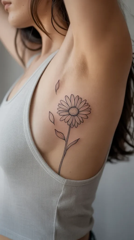 Daisies Birth Flower-Tattoo