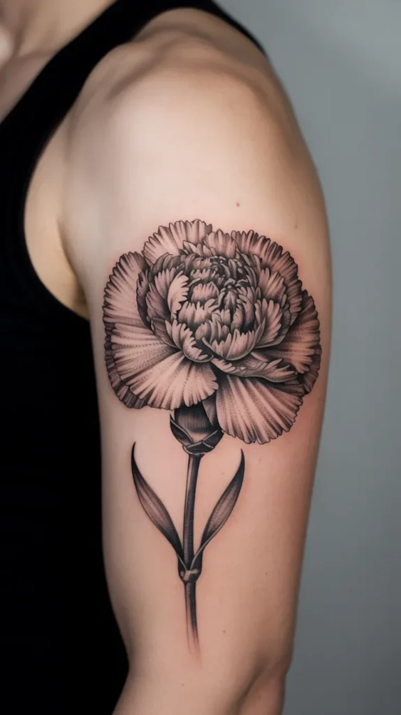 January Birth-Flower-Tattoo