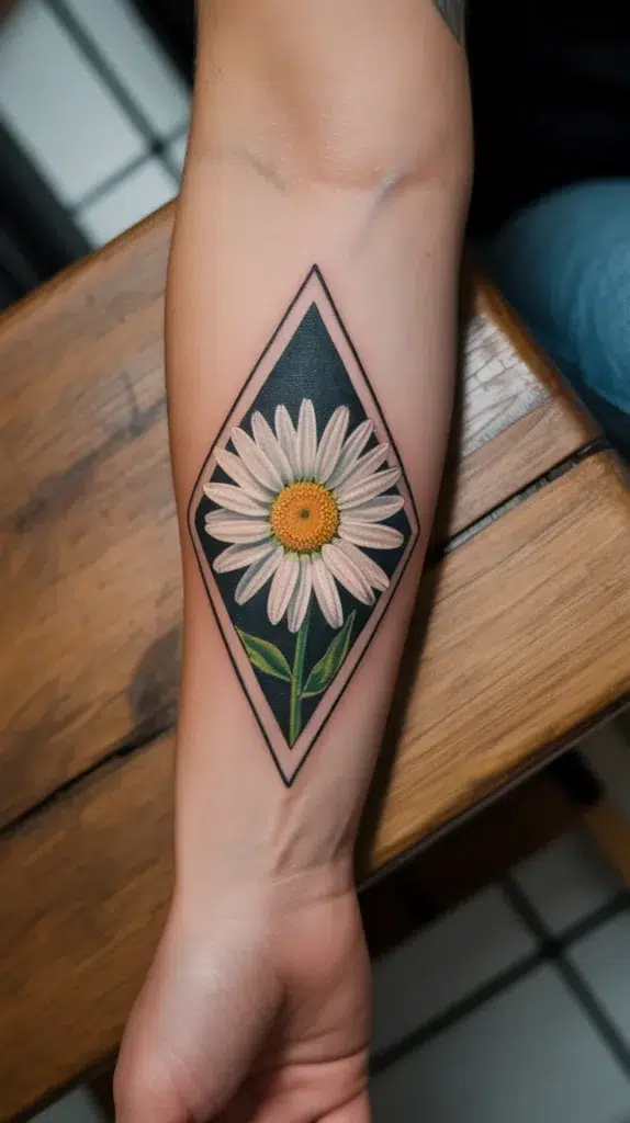 Daisies Birth Flower-Tattoo