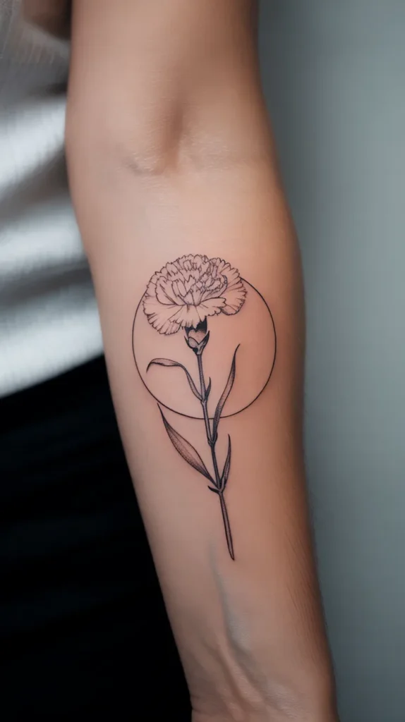 January Birth-Flower-Tattoo