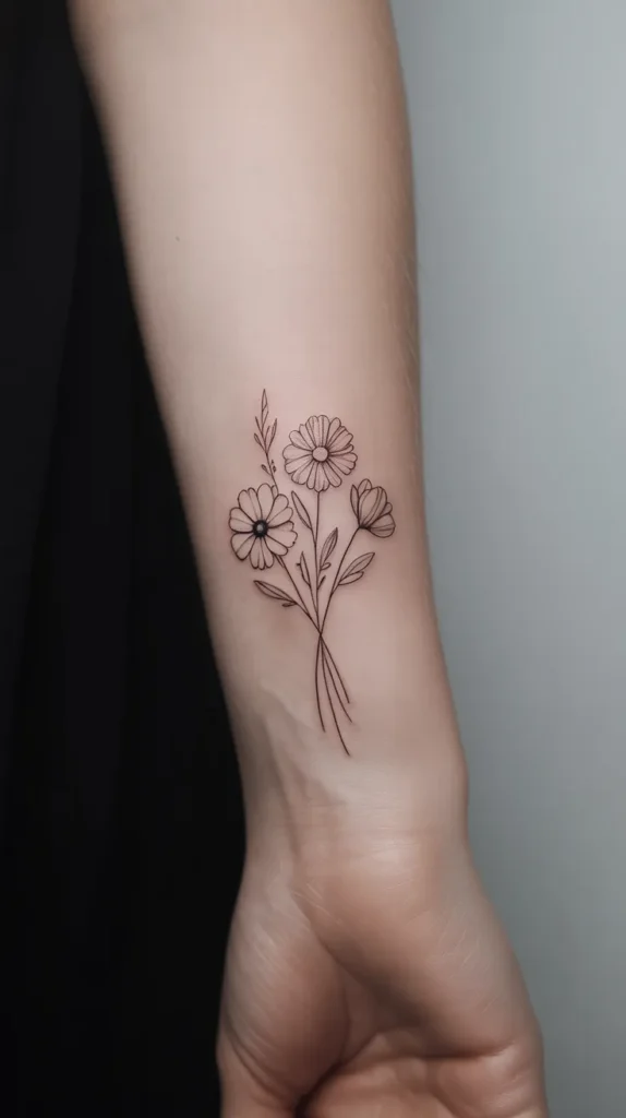 Birth Flower-Bouquet-Tattoo