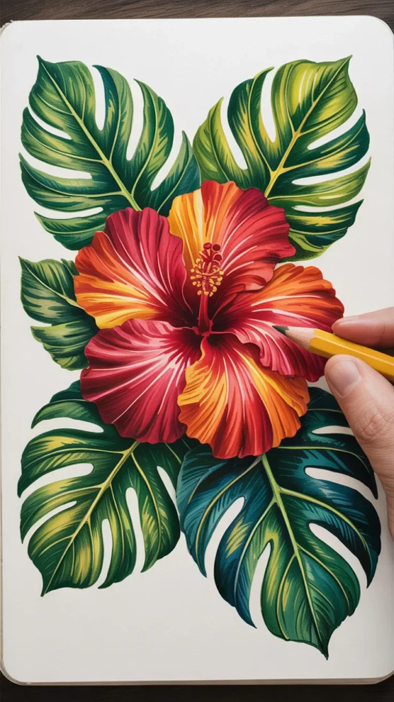 Colorful-Drawings-Flowers