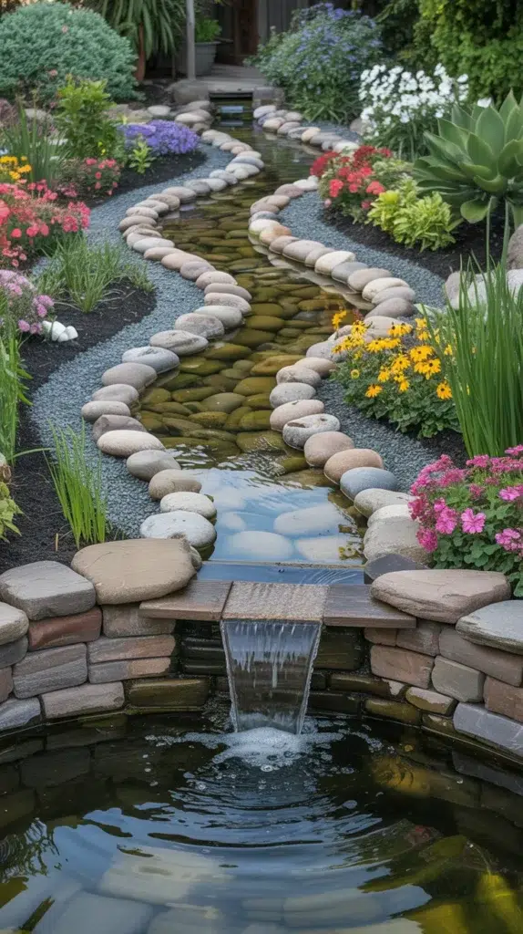 backyard-pond-waterfall