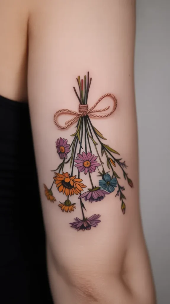 Birth Flower-Bouquet-Tattoo