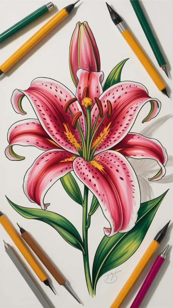 Colorful-Drawings-Flowers