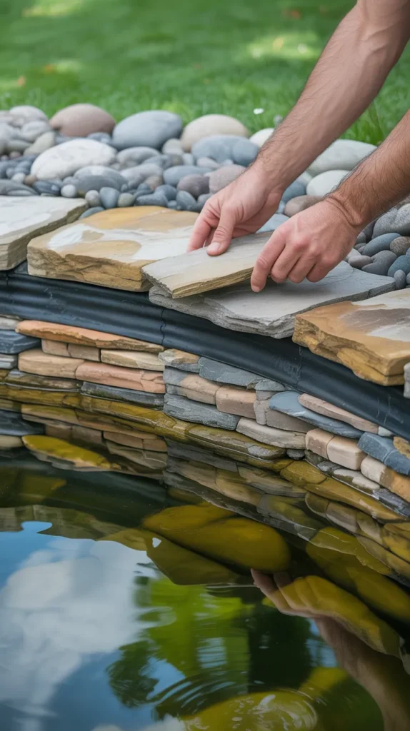 how to make a pond in your b