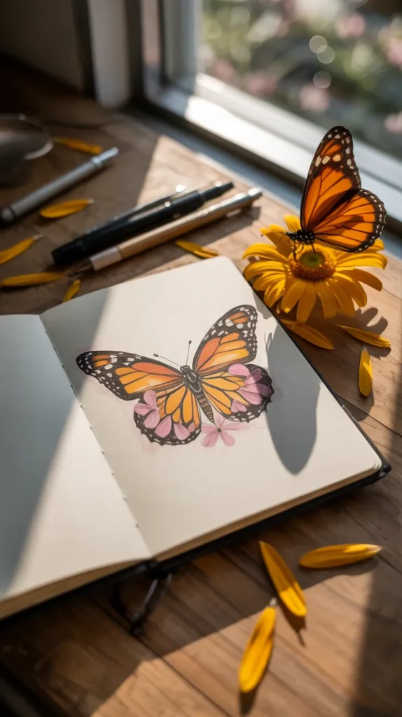 Birth Flower-Butterfly-Tattoo