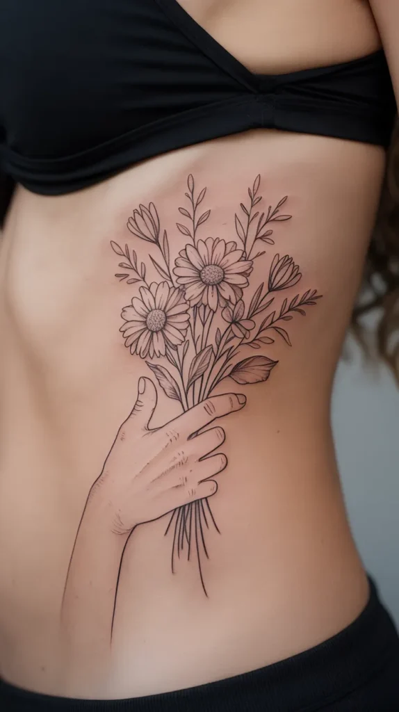 Birth Flower-Bouquet-Tattoo